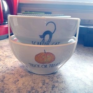 rae dunn new halloween bowl set